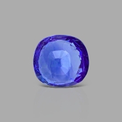Blue Sapphire 6.71x7.16mm Faceted Cushion AAA Grade Loose Gemstone - 153618