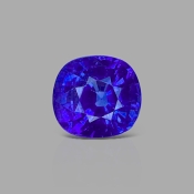 Blue Sapphire 6.71x7.16mm Faceted Cushion AAA Grade Loose Gemstone - 153618