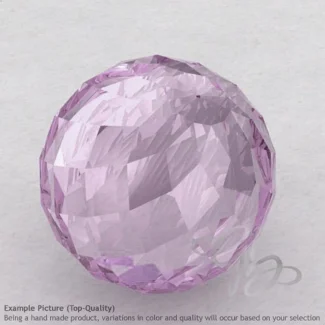 Pink Amethyst Round Shape Calibrated Beads