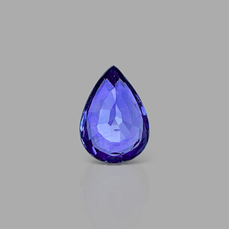 Blue Sapphire 5.08X7.11mm Faceted Pear AAA Grade Loose Gemstone - 153581