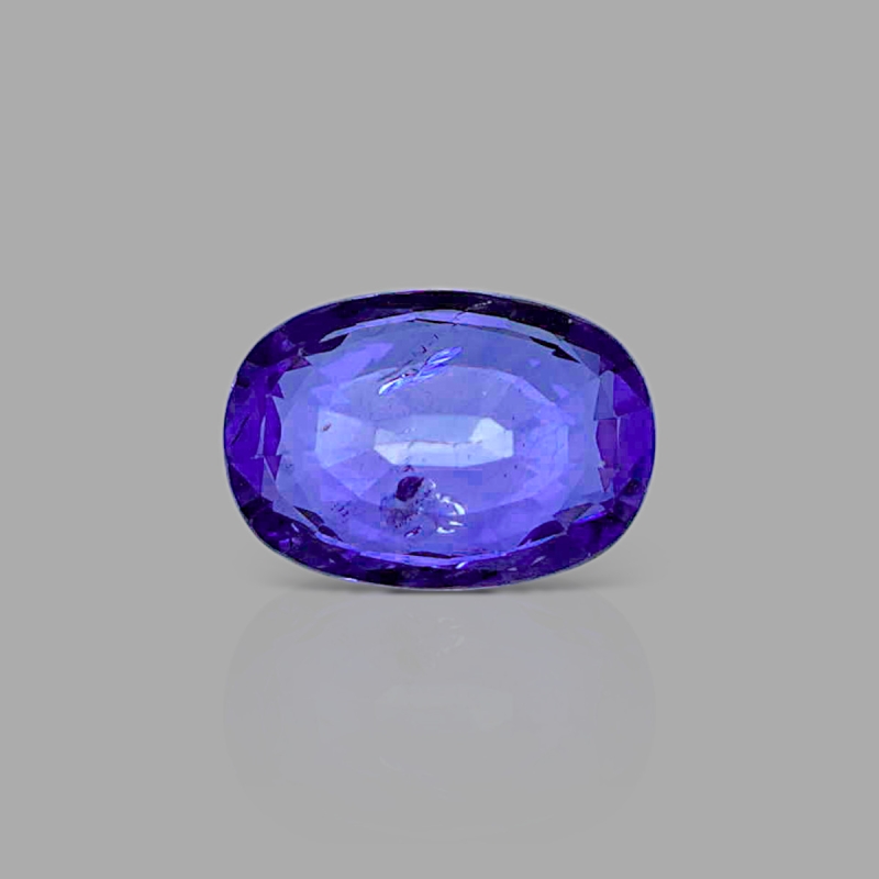 Blue Sapphire 6.31x9.05mm Faceted Oval AA Grade Loose Gemstone - 153568
