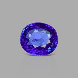 Blue Sapphire 6.95x7.97mm Faceted Oval AA+ Grade Loose Gemstone - 153566