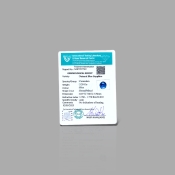 Blue Sapphire 8.04x7.89mm Faceted Round AA+ Loose Gemstone - KS021-181224