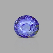 Blue Sapphire 8.29x7.57mm Faceted Oval AA Loose Gemstone - KS021-181225