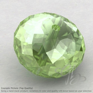 Prehnite Rondelle Shape Calibrated Beads