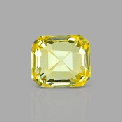 Yellow Sapphire 6.13x5.45x4.60mm Step Cut Octagon AA+ Loose Gemstone - 181906