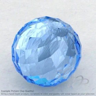 Swiss Blue Topaz Round Shape Calibrated Beads
