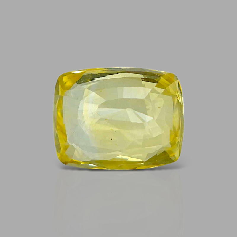 Yellow Sapphire 10.95X8.55X4.90mm Faceted Cushion AAA Loose Gemstone - 181858