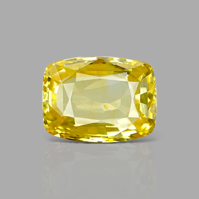 Yellow Sapphire 11.85X8.95X5.40mm Faceted Cushion AAA Loose Gemstone - 181857