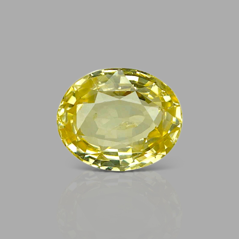 Yellow Sapphire 11.11X9.12X4.90mm Faceted Oval AA+ Loose Gemstone - 181848