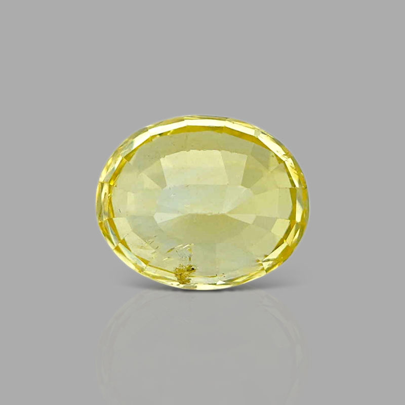 Yellow Sapphire 10.95X8.94X6.50mm Faceted Oval AA+ Loose Gemstone - 181847