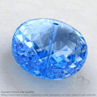 Swiss Blue Topaz Rondelle Shape Calibrated Beads