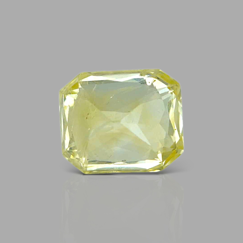 Yellow Sapphire 9.92X8.29X6.90mm Step Cut Octagon AA+ Loose Gemstone - 181844