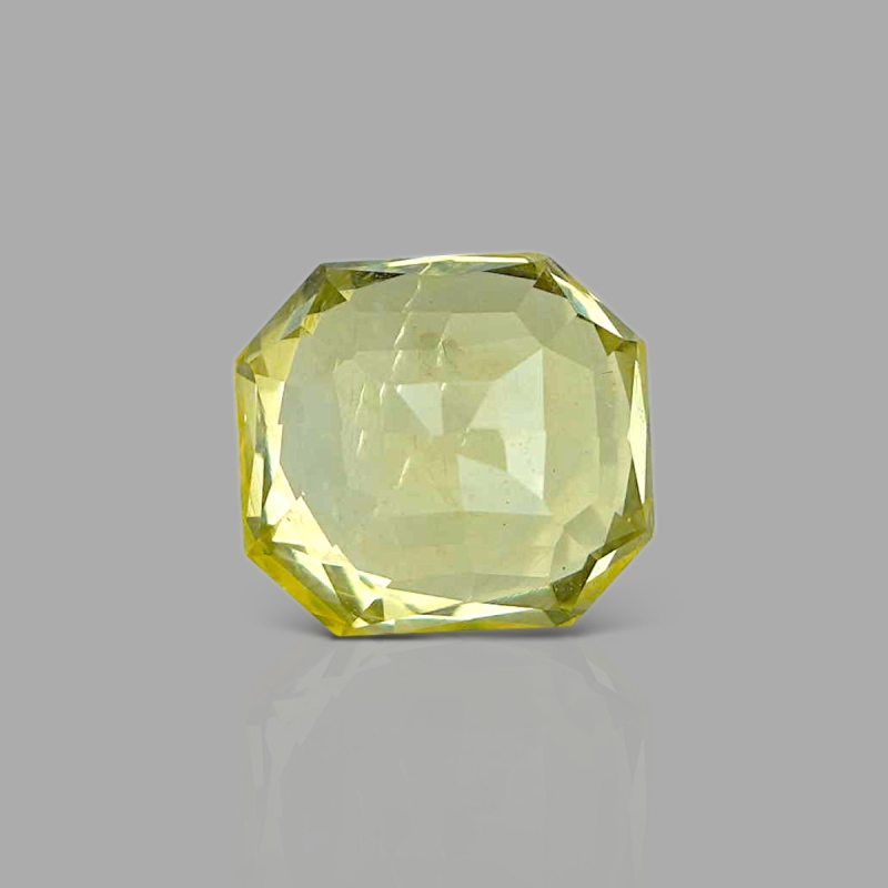 Yellow Sapphire 9.08X8.30X6.30mm Step Cut Octagon AA+ Loose Gemstone - 181852
