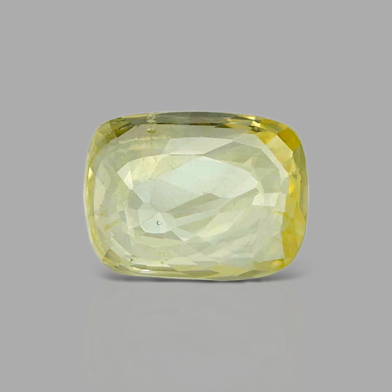 Yellow Sapphire 11.20X8.42X4.60mm Faceted Cushion AA Loose Gemstone - 181771