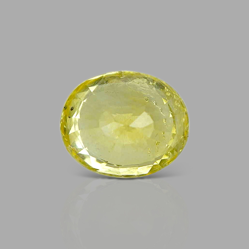 Yellow Sapphire 10.01X8.32X7mm Faceted Oval AA Loose Gemstone - 181751