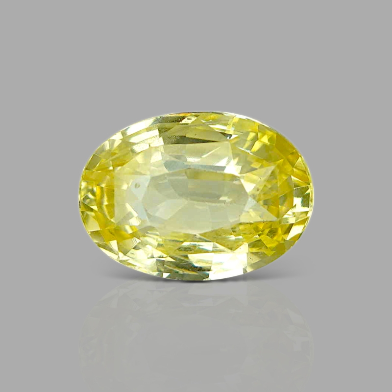 Yellow Sapphire 11.98X8.66X5.90mm Faceted Oval AA+ Loose Gemstone - 181772