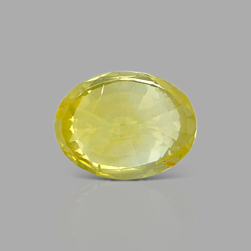 Yellow Sapphire 11.06X8.41X7.10mm Faceted Oval AA+ Loose Gemstone - 181769