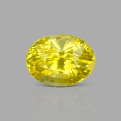 Yellow Sapphire 11.06X8.41X7.10mm Faceted Oval AA+ Loose Gemstone - 181769