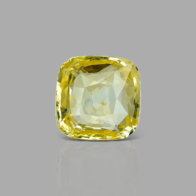 Yellow Sapphire 9.31X9.37X5.20mm Faceted Square Cushion  AA+ Loose Gemstone - 181850