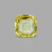 Yellow Sapphire 9.31X9.37X5.20mm Faceted Square Cushion  AA+ Loose Gemstone - 181850