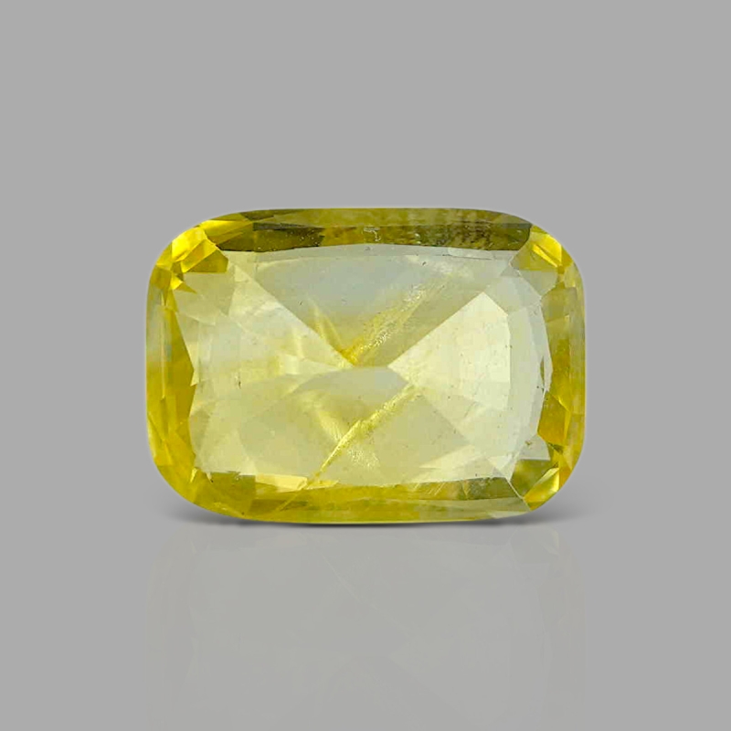 Yellow Sapphire 12.04X8.60X5.80mm Faceted Cushion AA+ Loose Gemstone - 181768