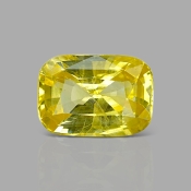 Yellow Sapphire 12.04X8.60X5.80mm Faceted Cushion AA+ Loose Gemstone - 181768