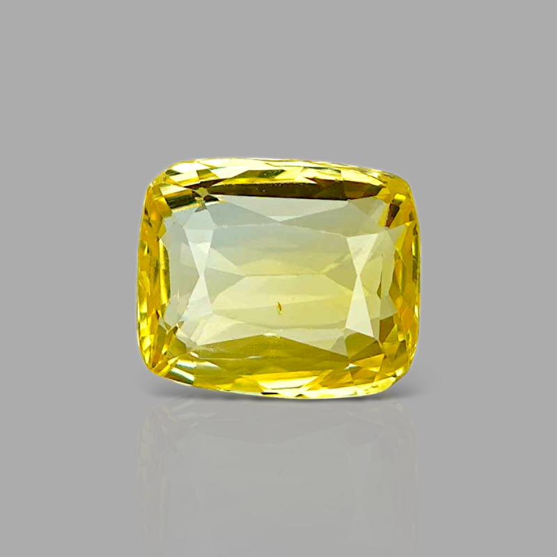 Yellow Sapphire 9.82X8.23X4.70mm Faceted Cushion AA+ Loose Gemstone - 181855