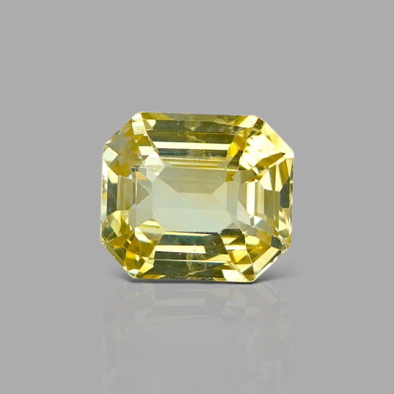 Yellow Sapphire 9.31x8.10mm Step Cut Octagon AA+ Loose Gemstone - KS005-180789