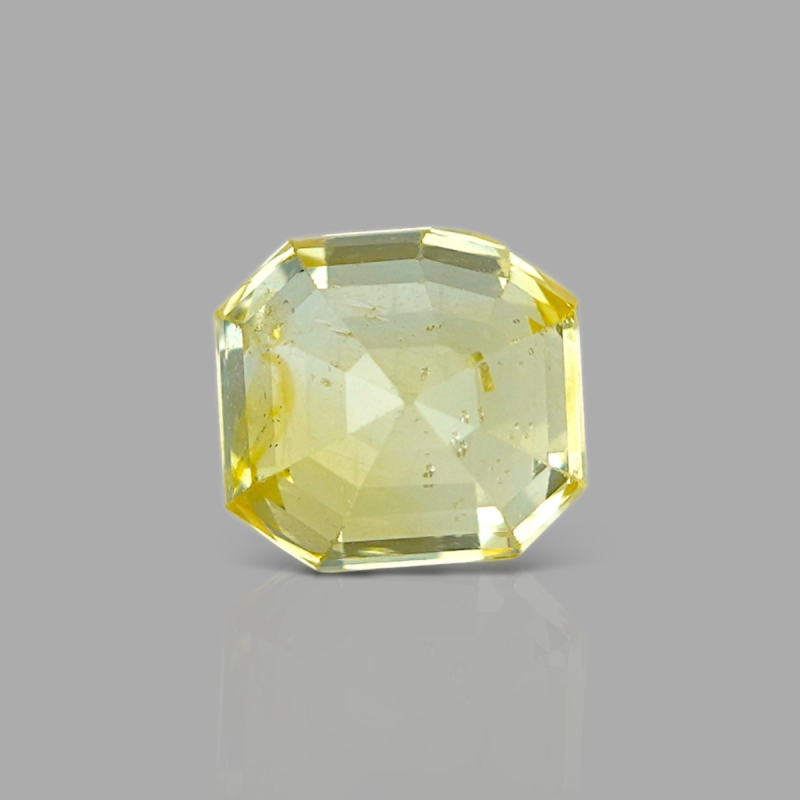 Yellow Sapphire 8.26x7.67mm Step Cut Octagon AA+ Loose Gemstone - KS005-180787