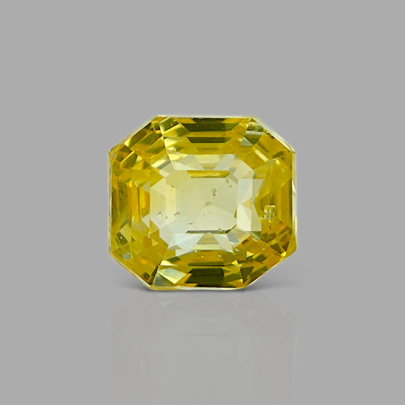 Yellow Sapphire 8.26x7.67mm Step Cut Octagon AA+ Loose Gemstone - KS005-180787
