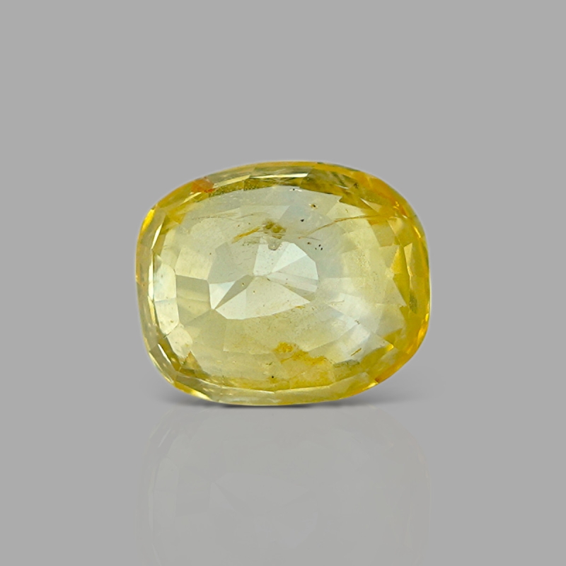 Yellow Sapphire 9.35x7.67mm Faceted Cushion AA Loose Gemstone - KS021-180934