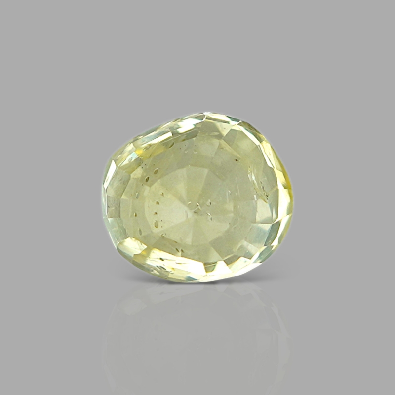 Yellow Sapphire 7.77x6.82mm Faceted Cushion AA Loose Gemstone - KS021-180938