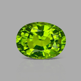Peridot 9.75x7.32mm Faceted Oval AA+ Grade Loose Gemstone - 170081