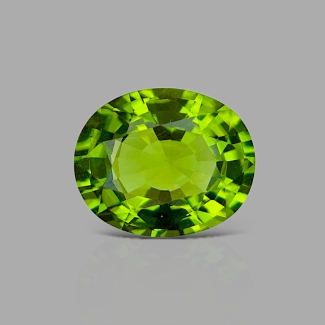 Peridot 10.44x8.58mm Faceted Oval AAA Grade Loose Gemstone - 170086