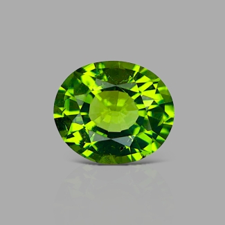 Peridot 10.04x8.61mm Faceted Oval AA+ Grade Loose Gemstone - 170098