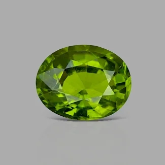 Peridot 10.19x8.05mm Faceted Oval AA+ Grade Loose Gemstone - 170099