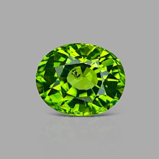 Peridot 8.66x7.05mm Faceted Oval AA Loose Gemstone - 170103