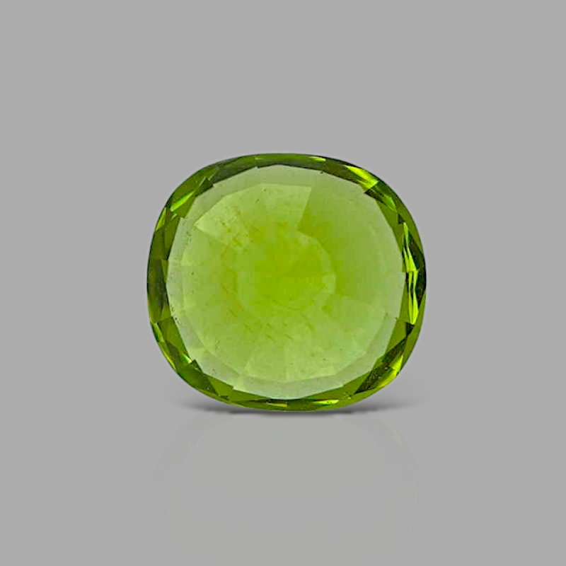 Peridot 7.62x7.04mm Faceted Cushion AAA Grade Loose Gemstone - 170106