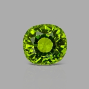 Peridot 7.62x7.04mm Faceted Cushion AAA Grade Loose Gemstone - 170106