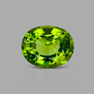 Peridot 9.24x7.35mm Faceted Oval AA+ Grade Loose Gemstone - 170110
