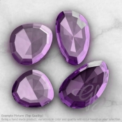 Brazilian Amethyst Irregular Shape Rose-Cut Gemstones