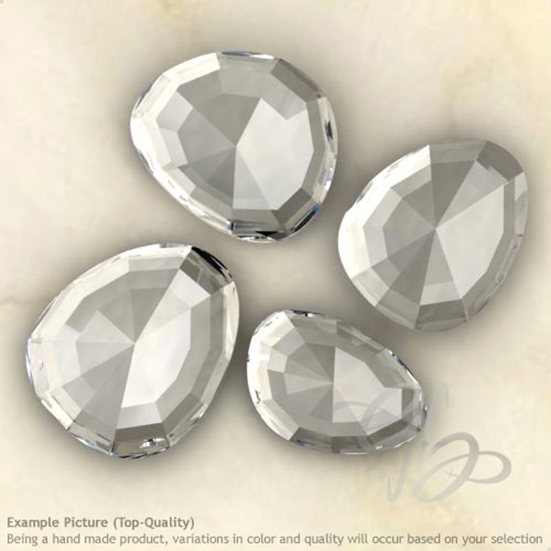 Crystal Quartz Irregular Shape Rose-Cut Gemstones