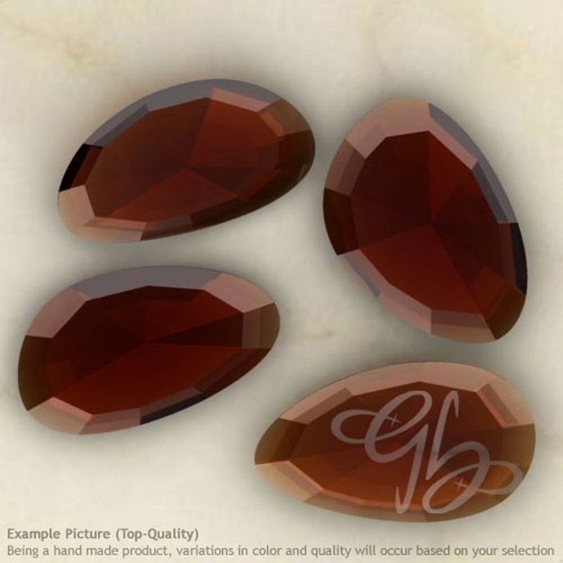 Garnet Irregular Shape Rose-Cut Gemstones