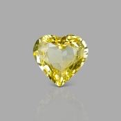Yellow Sapphire 9.82x9.21x4.30mm Faceted Heart AA+ Loose Gemstone - AE-183024