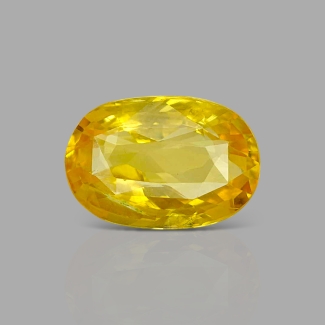 Yellow Sapphire 12.46x8.46x5.30mm Faceted Oval AA Loose Gemstone - AE001-183033