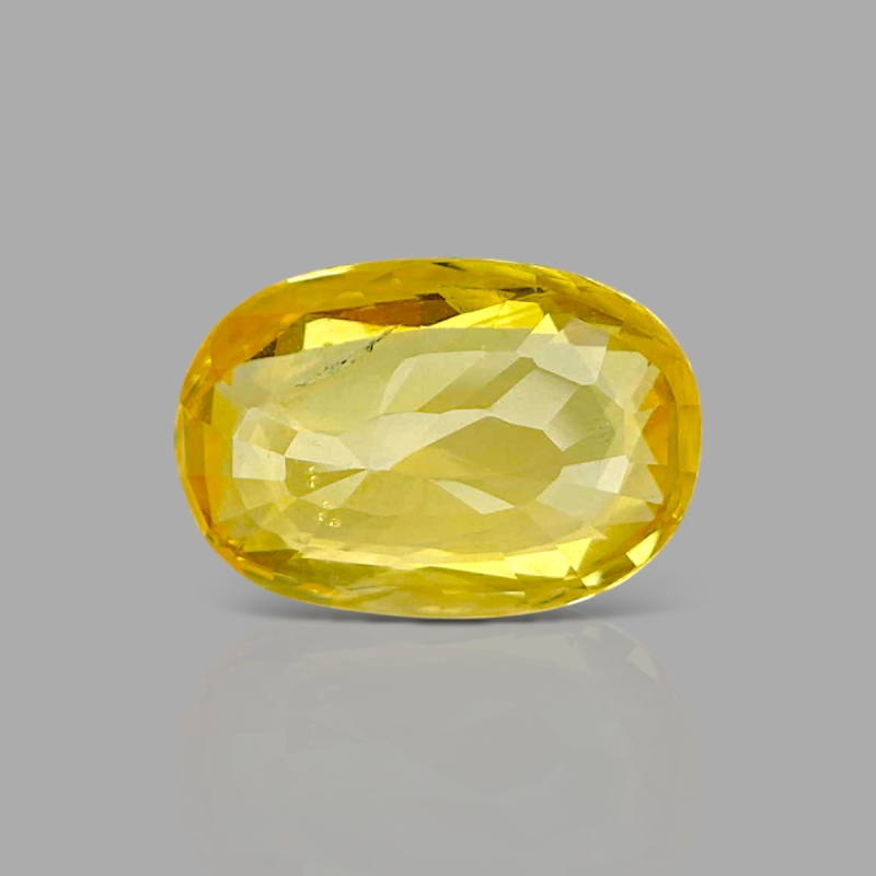 Yellow Sapphire 12.46x8.46x5.30mm Faceted Oval AA Loose Gemstone - AE001-183033