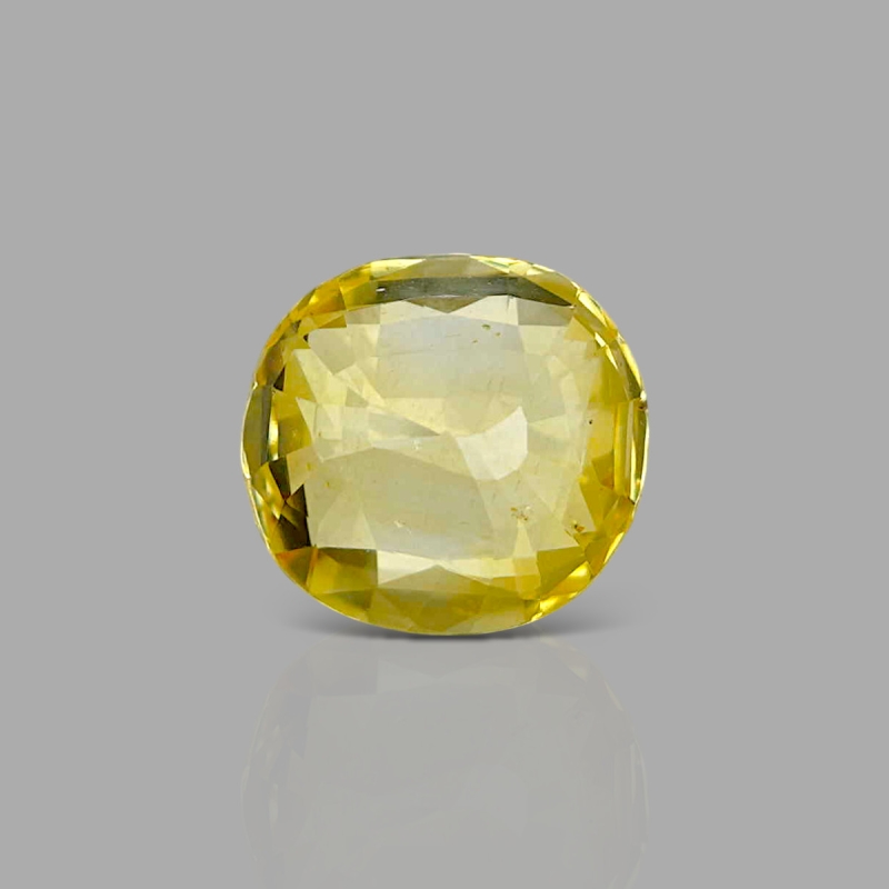 Yellow Sapphire 10.24x9.57x5.80mm Faceted Square Cushion AA Loose Gemstone - AE001-183034