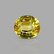 Yellow Sapphire 9.46x8.36x6.40mm Faceted Oval AA+ Loose Gemstone - AE001-183040