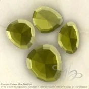 Hydro Beer Quart Irregular Shape Rose-Cut Gemstones